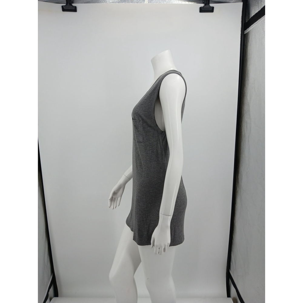 T Alexander Wang Womens Gray Sleeveless Top Size S Pocket Rayon - Picture 4 of 7